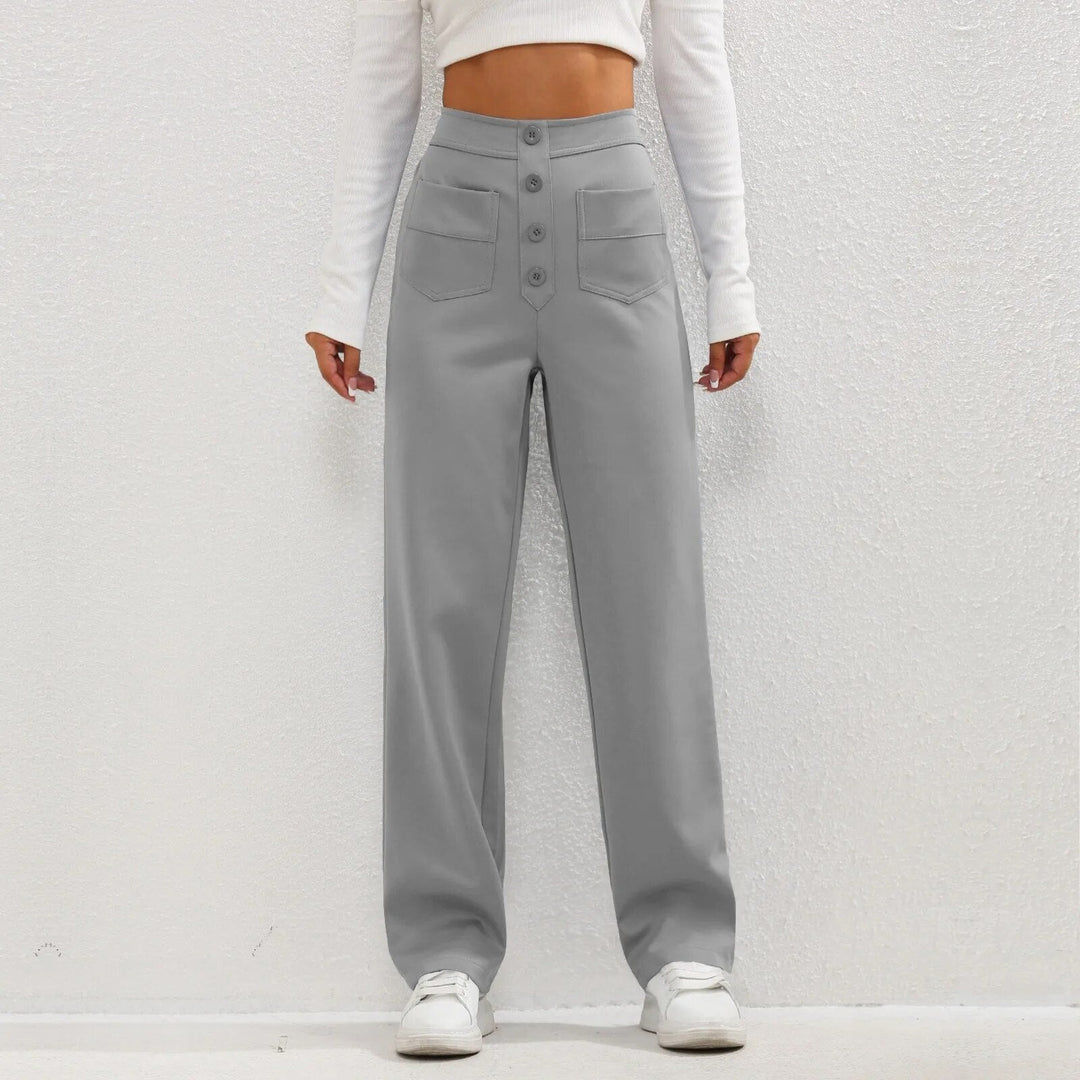 Clara™ - Casual broek met hoge taille en elastische band